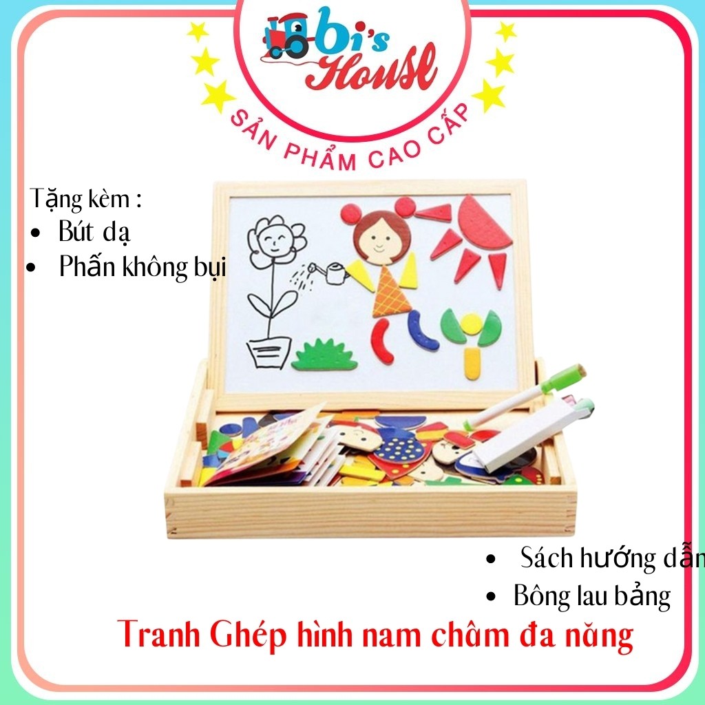 Tranh ghép nam châm 2 mặt