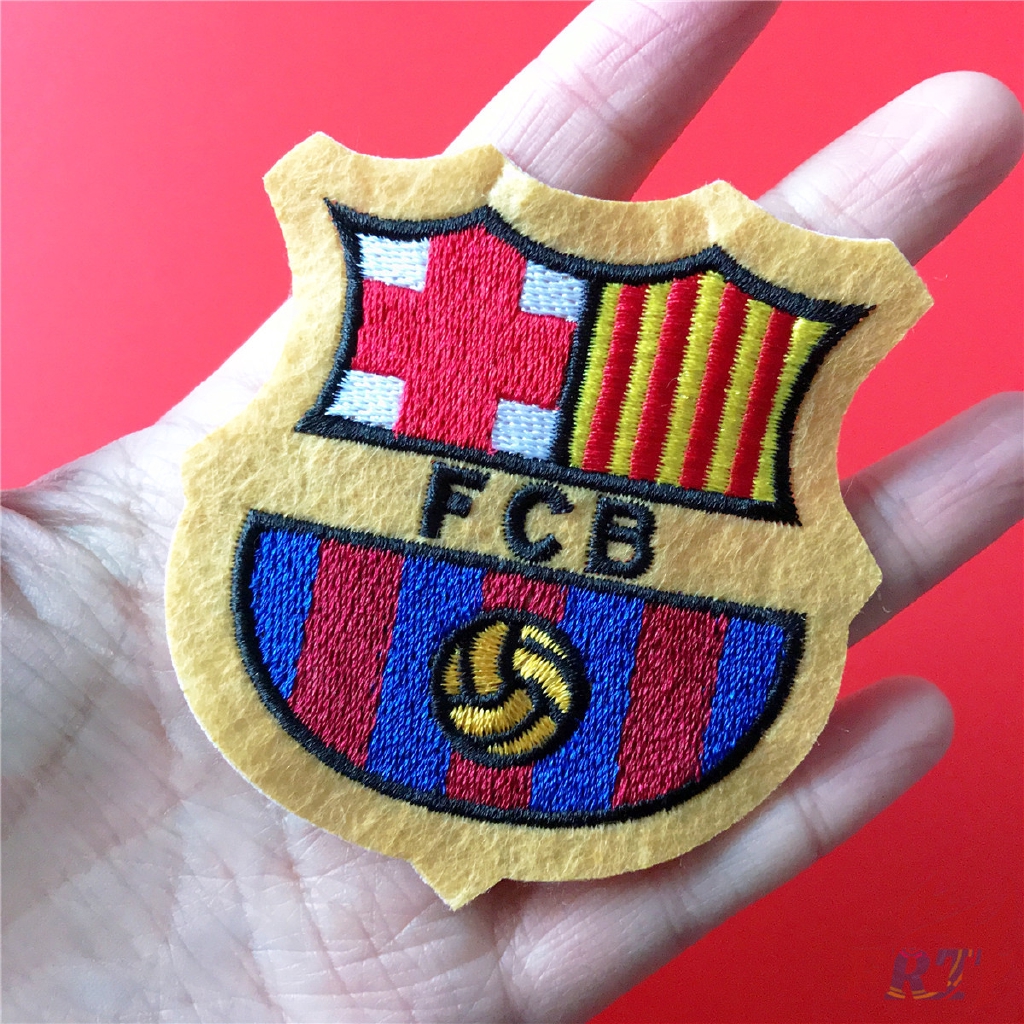 ☸ Sports: Câu Lạc Bộ Bóng Đá - FCB F Turbo Club Barcelona ☸ 1 Huy Hiệu Thêu Trên Quần Áo Diy