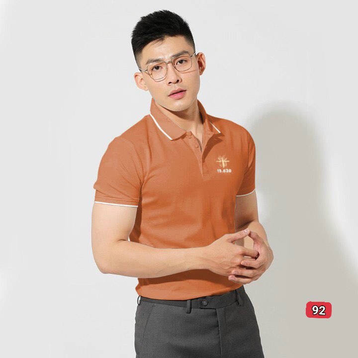 😍 áo thun nam cổ đứng 😍 cotton 😍 ôm body 😍 tay ngắn 😍 thanh lịch 😍