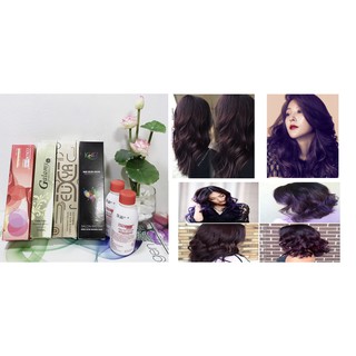 Tuýp Thuốc Nhuộm Tóc Màu Tím Tối Trầm 6.2 Dark Violet Blonde Hair Dye Cream