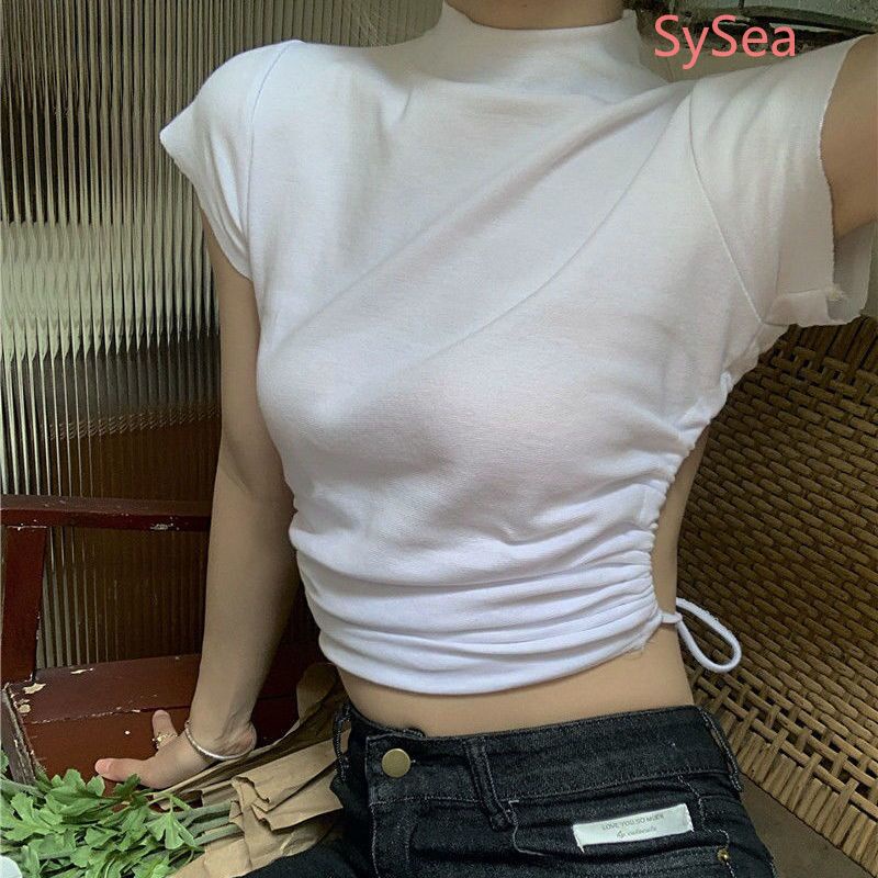 Áo Sơ Mi Hở Lưng Thời Trang Mùa Hè Hàn Quốc Cho Nữ