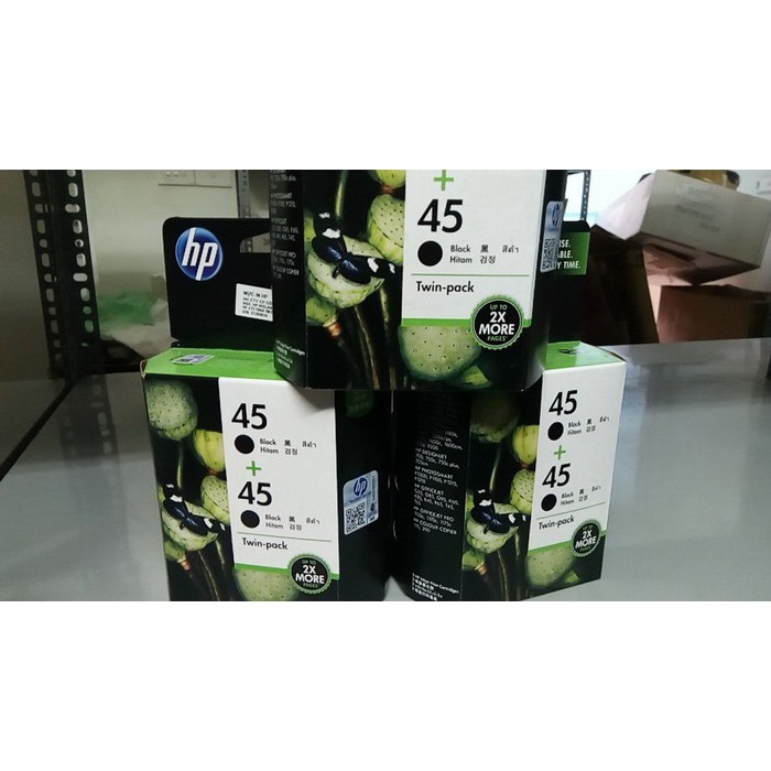 Mực in HP 45+ 2-pack Black Original Ink (Mực in màu HP CC625AA)