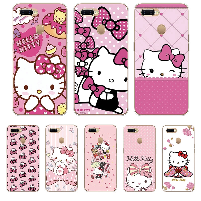 Ốp Lưng Oppo A37 A39 A57 A59 A59S A3 A3S A5S A7 F1S TPU mềm Case Hello Kitty