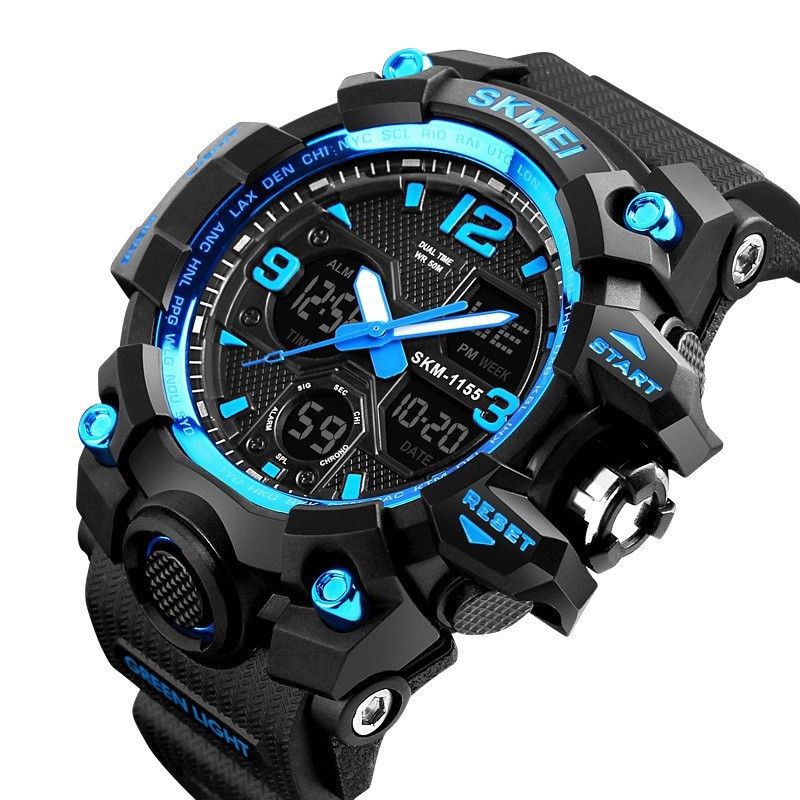 Đồng hồ Nam Skmei 1155B điện tử thể thao Dual Time Nhiều màu lựa chọn | BigBuy360 - bigbuy360.vn