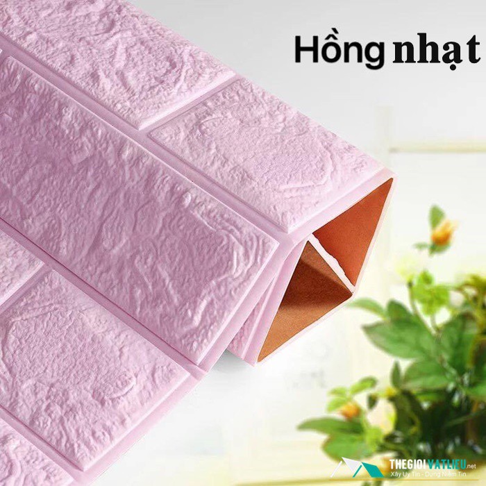 Bộ 20 Tấm Xốp Dán Tường 3d Giả Gạch Cao Cấp Kích Thước 77x70cm Siêu Chống Thấm,Chống Ẩm,Chống Ồn Hiệu Quả
