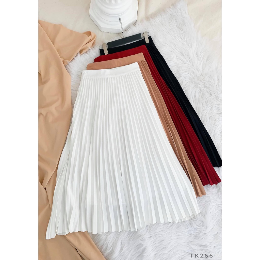 Chân váy ngắn dập ly dài