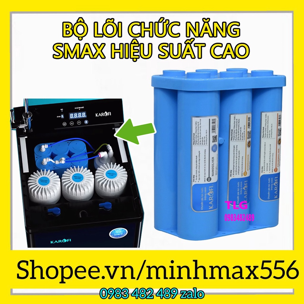 COMBO TRỌN BỘ LÕI LỌC KAROFI - DÀNH CHO MÁY KAROFI DÙNG LÕI KHOÁNG ĐÚC
