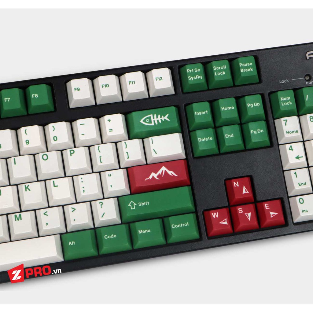 Bộ Keycap PBT Camping 115 phím (Cherry Profile)