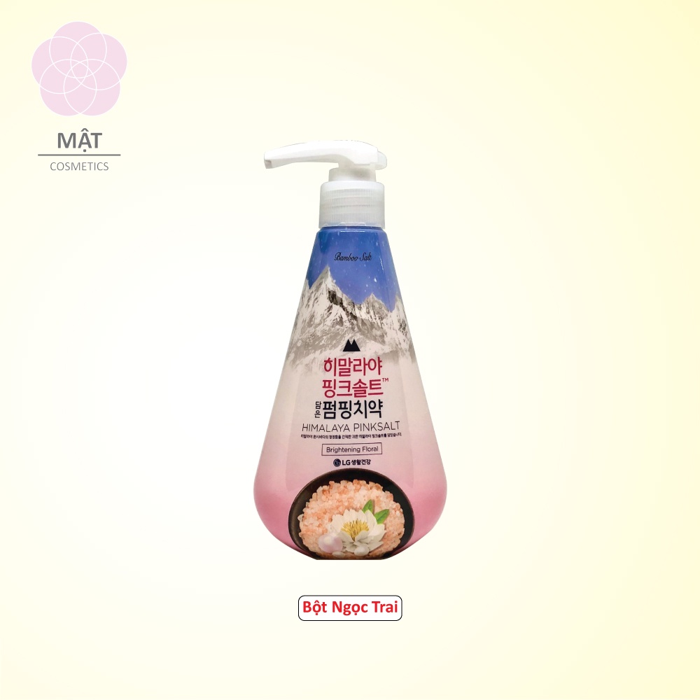 Kem Đánh Răng Muối Hồng Himalaya Pinksalt Hàn Quốc Trắng Răng Ngọc Trai - Hương Bạc Hà - Hương Hoa Bạc Hà 285g