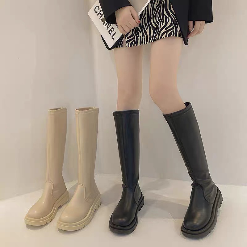 GIÀY BOOT ĐÙI MŨI TRÒN KHÔNG KHÓA