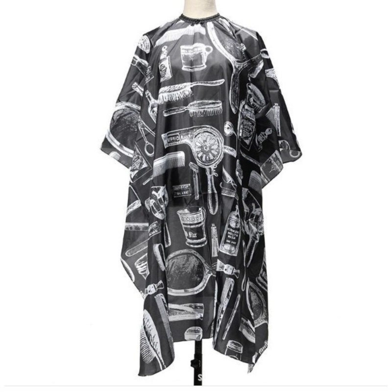 Hàng Có Sẵn Áo Choàng Cắt Tóc Chống Thấm Nước Có Họa Tiết Cho Salon