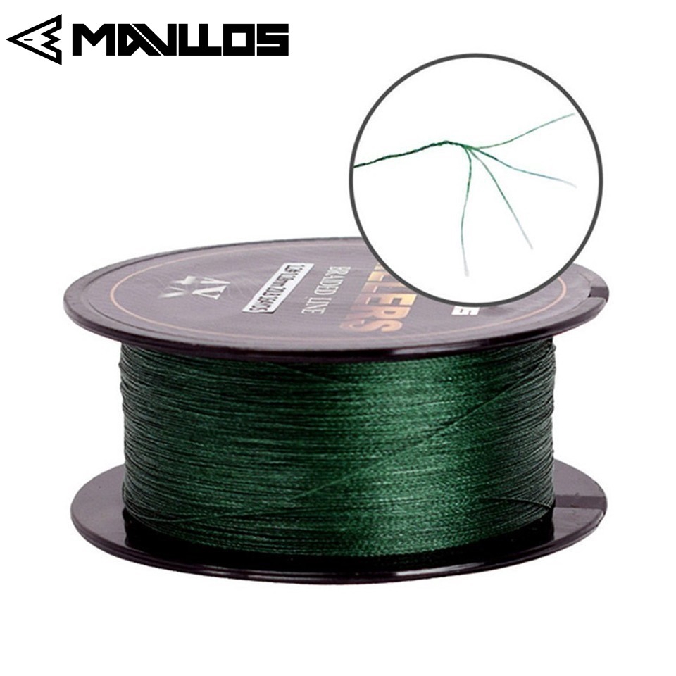Mavllos Cuộn Dây Câu Cá 150m / 220m 4-121lb Thiết Kế 4 Sợi Bện Vào Nhau Chắc Chắn