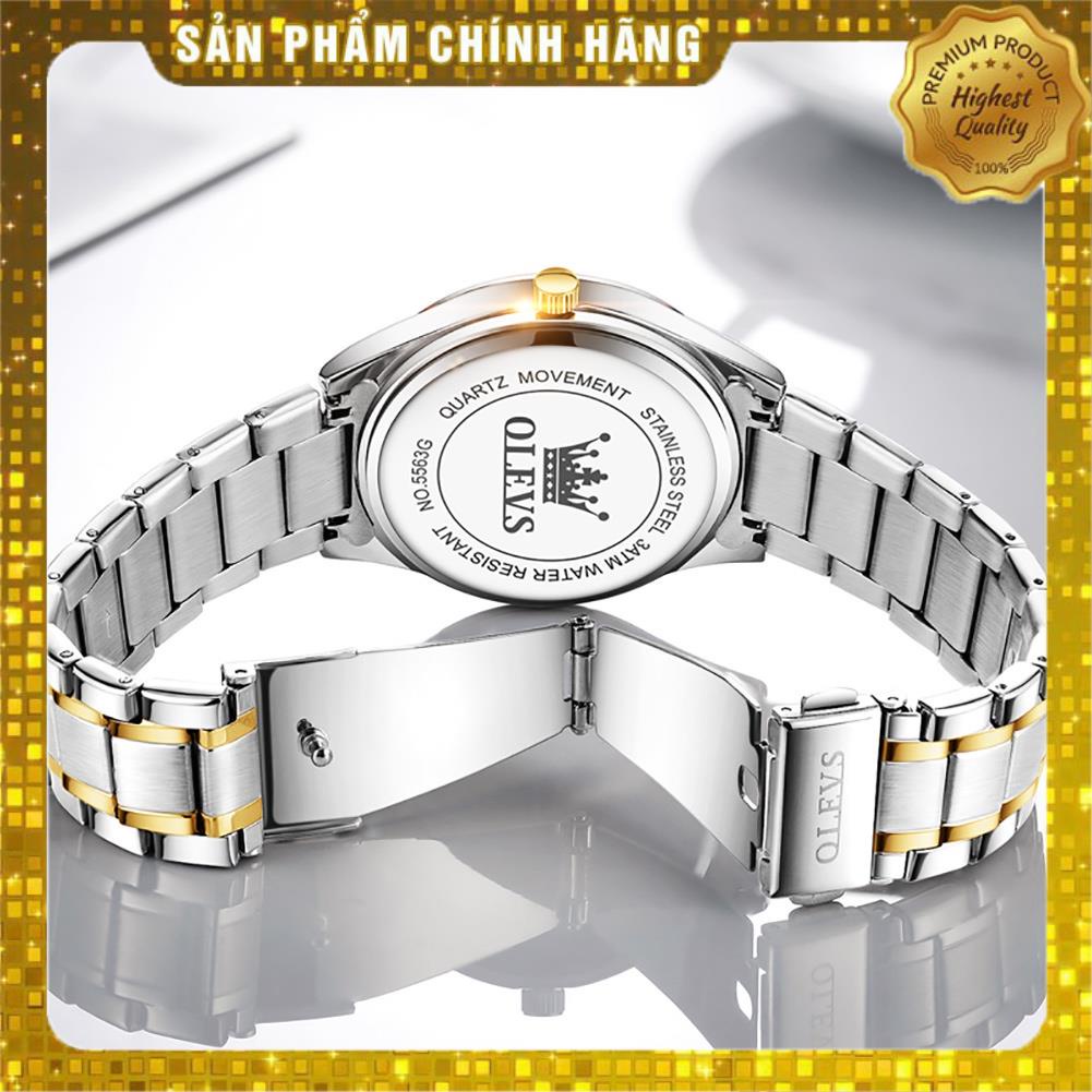 [HÀNG CHUẨN AUTH] Đồng hồ nữ Đeo Tay  OLEVS 5563 Chống Thấm Nước Bằng dây đeo Thép Không Gỉ Thời Trang