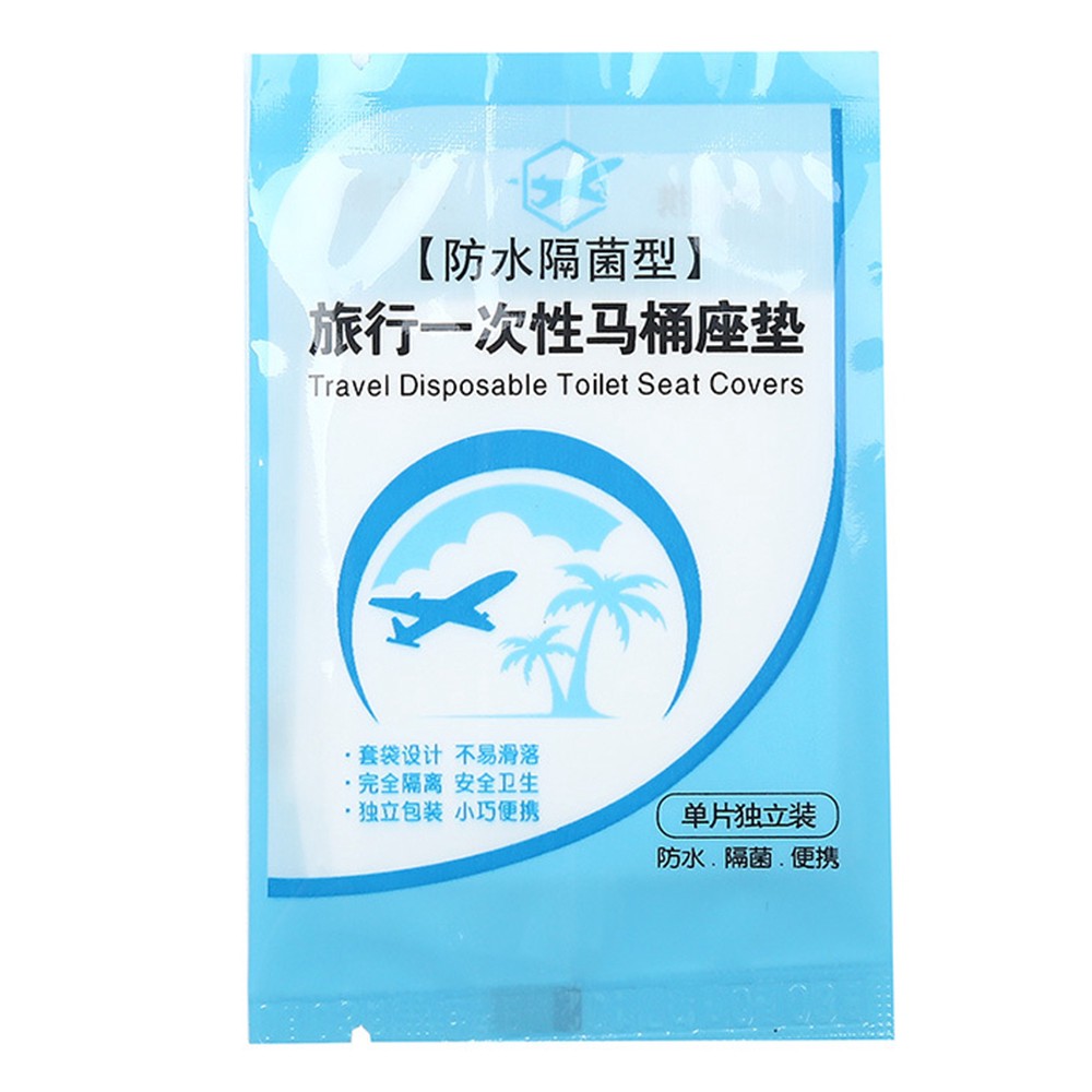 (Hàng Mới Về) Bộ 50 Miếng Lót Bồn Cầu Sử Dụng Một Lần 100% Không Thấm Nước