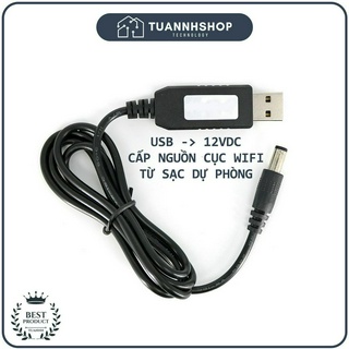 Dây Chuyển Đổi Điện Áp USB Thành 12VDC 1.0A Chuyên Cấp Nguồn Cho Cục Phát WiFi - ĐỌC KỸ MÔ TẢ