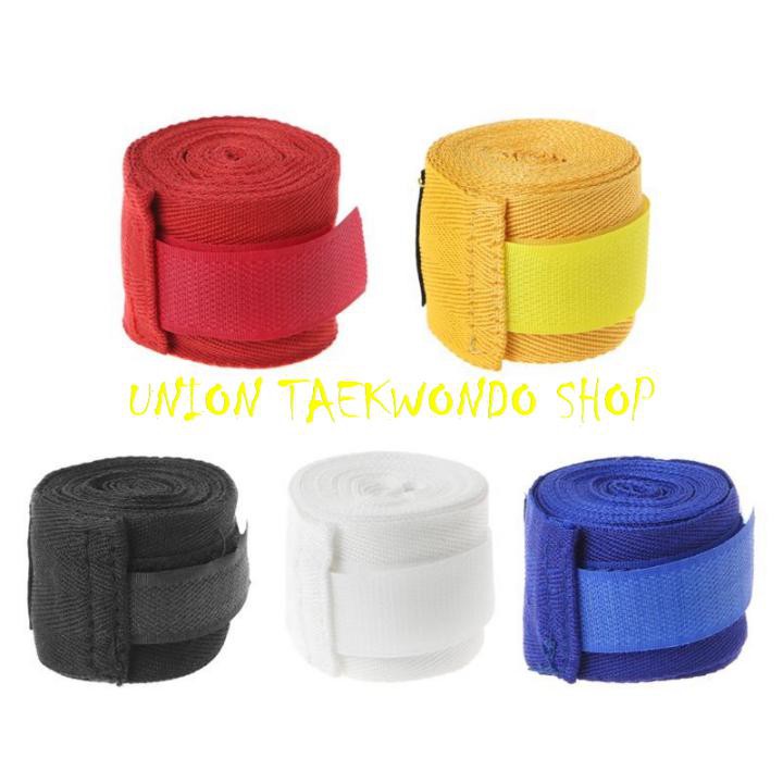 Hand Wrap Băng Quấn Tay Tập Boxing Bằng Vải Cotton #UnionTaekwondoSHOP