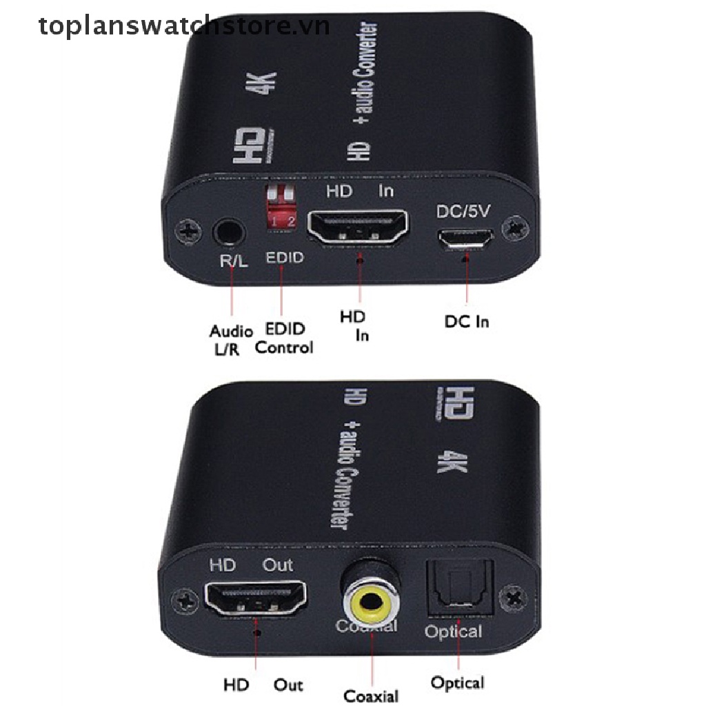 Bộ Phân Tách Âm Thanh 5.1ch Với ARC EDID HDMI-compatible 1.4 4K 30Hz