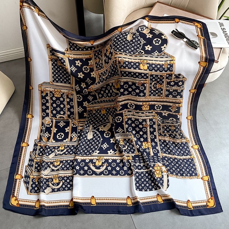 Khăn turban vuông choàng cổ đa năng size 108x108cm