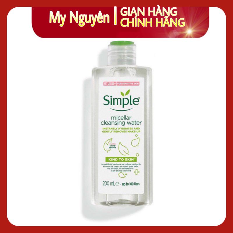 Nước tẩy trang Simple Micellar