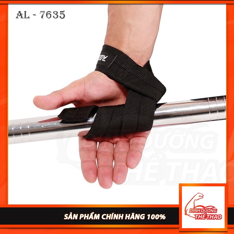 1 cặp Dây kéo lưng Phụ Kiện thể thao Gym Aolikes Dây kéo lưng trơn cao cấp 2 chiếc (7635)