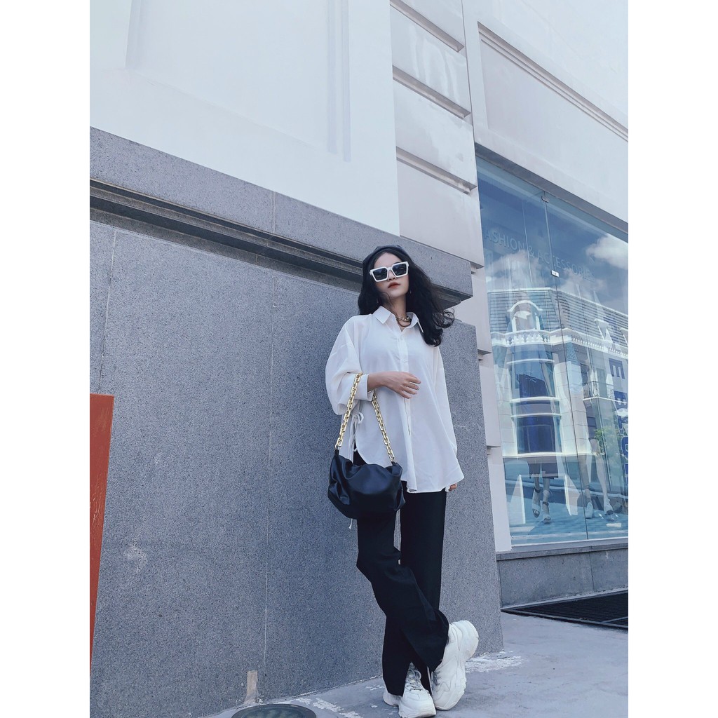 Quần ống suôn form nhỏ xẻ trước | BigBuy360 - bigbuy360.vn