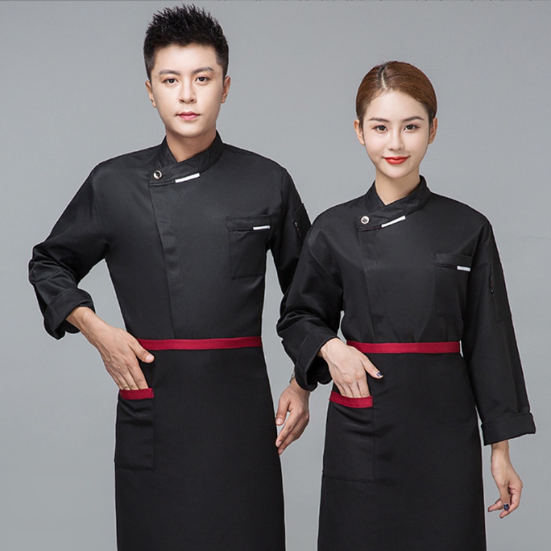 Đồng Phục Đầu Bếp Dài Tay Vải cotton Trang Trí Bánh Ngọt Cho Nam Và Nữ