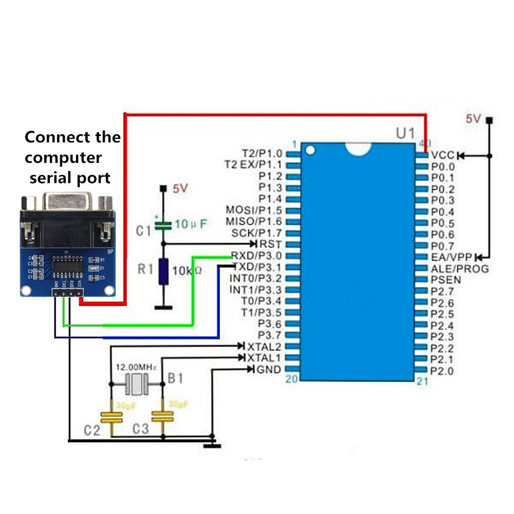 Mô Đun Chuyển Đổi Cổng Chuyên Dụng Max3232 Rs232 Sang Ttl Max232