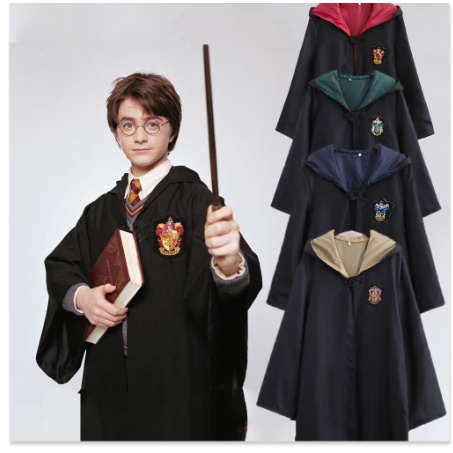Harry Potter Trang Phục Ma Thuật Áo Choàng Gryffindor Slytherin Hitchpac Ravenclaw