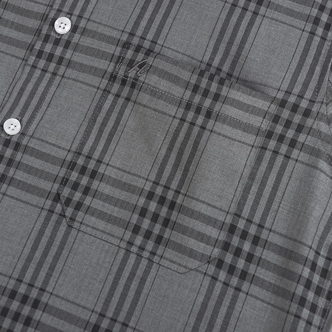 Áo Sơ Mi Nam Ngắn Tay Công Sở Trung Niên Anton Kẻ Sọc Caro Sợi Tre Xám - NC127 | BigBuy360 - bigbuy360.vn