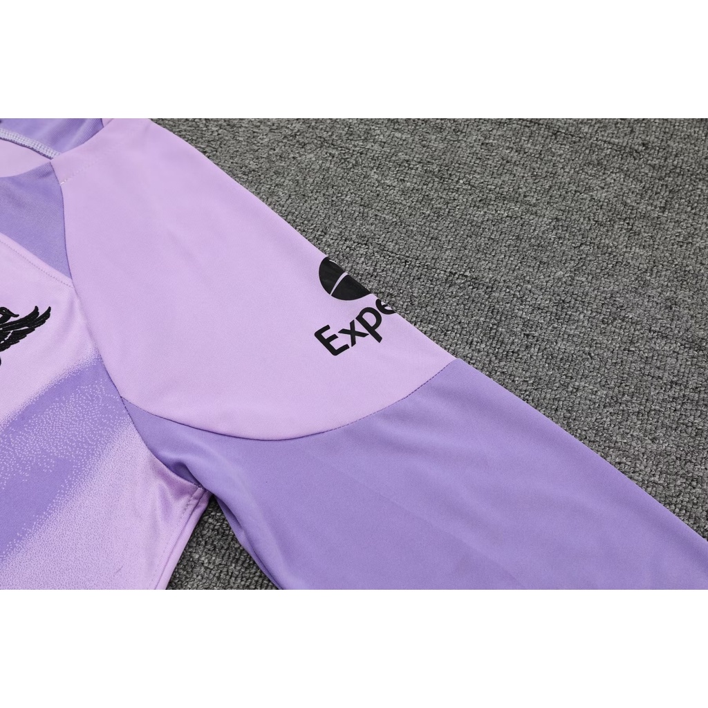 Set Áo Quần Màu Tím Tay Dài Liverpool 22-23 Size s-2xl