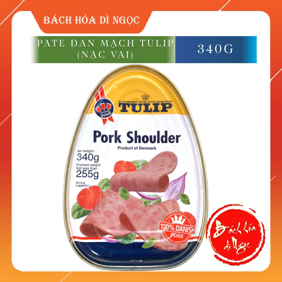 🌷 PATE THỊT HEO HIỆU TULIP 125-340G (ĐỒ HỘP) ĐẾN TỪ ĐAN MẠCH THƠM NGON, TIỆN DỤNG