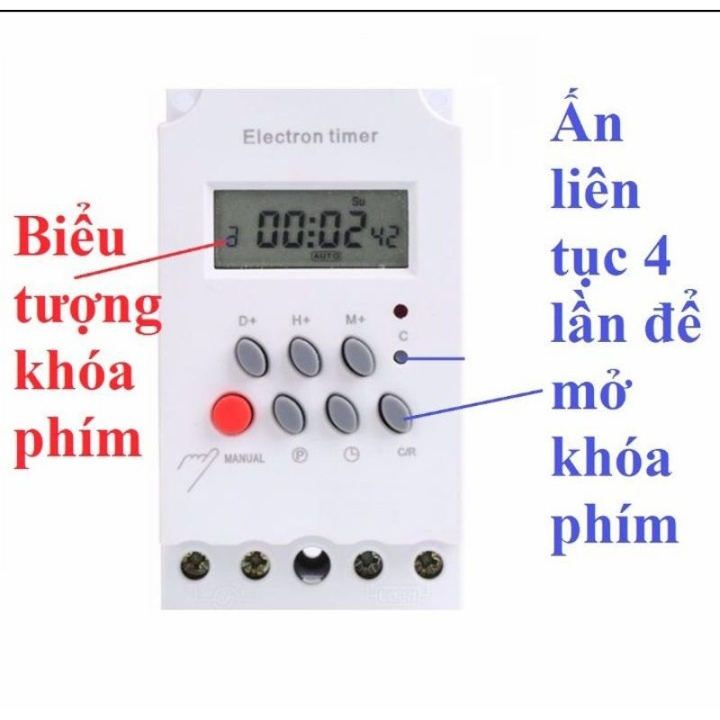 BỘ HẸN GIỜ BẬT TẮT ĐÓNG MỞ CÁC THIẾT BỊ ĐIỆN THÔNG MINH TỚI 25A LOẠI TỐT NHẤT