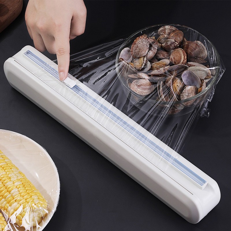 Hộp đựng cắt màng bọc thực phẩm bằng nhựa tiện lợi cho nhà bếp