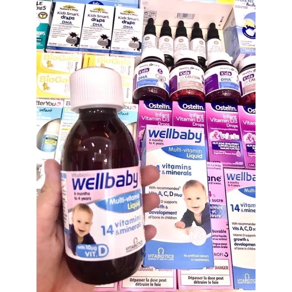 Multi Vitamin WellBaby Liquid bổ sung Vitamin cho bé