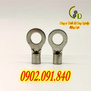 Đầu cos tròn bằng đồng [50cái] đầu cốt bấm dây điện 4mm 6mm, cosse (cót) ắc quy xe đạp điện, xe máy RNB 5.5
