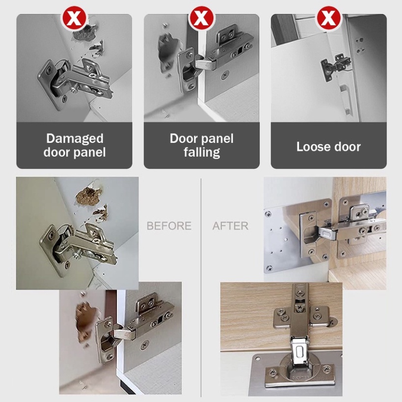Bản lề gập thông minh bằng thép tiện lợi sử dụng trên mọi bề mặt GALA HOME