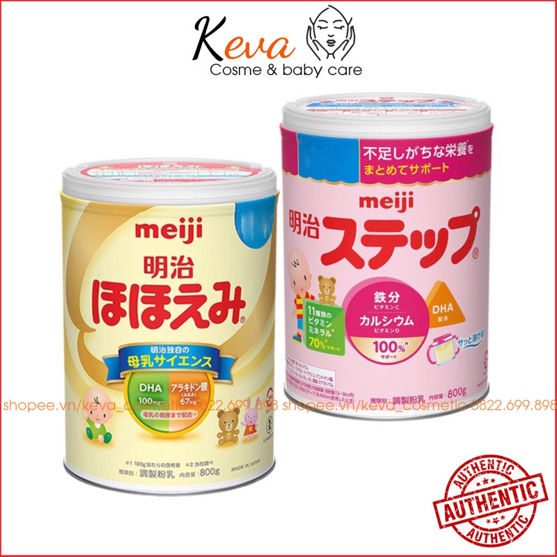 Sữa bột Meiji 800gr sữa lon Meiji số 0 và số 9 hàng Nhật nội địa mẫu mới - Keva