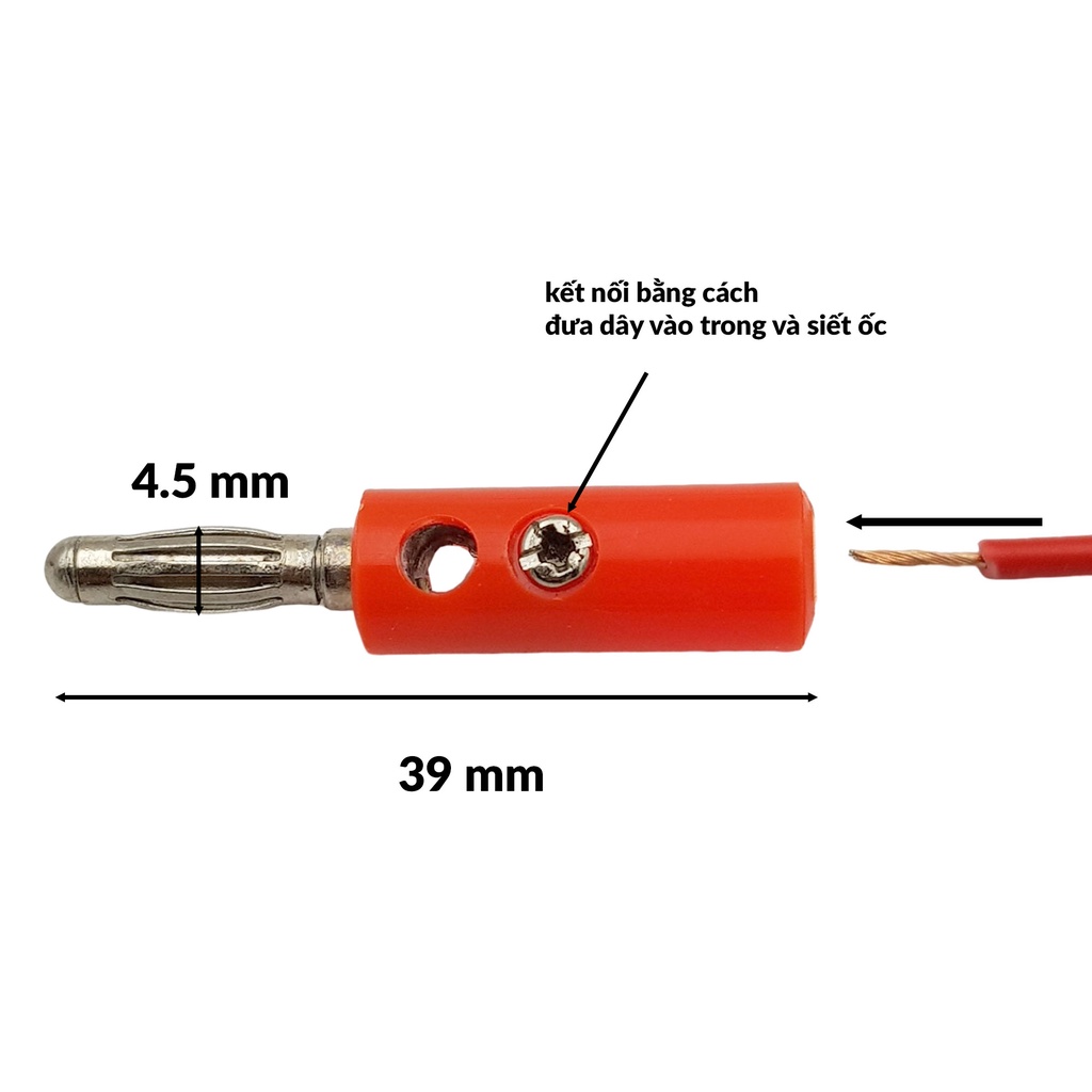 Jack bắp chuối 4mm