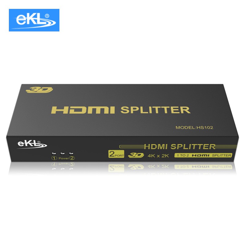 Bộ chia HDMI 1 ra 2 hỗ trợ 3D EKL HS102
