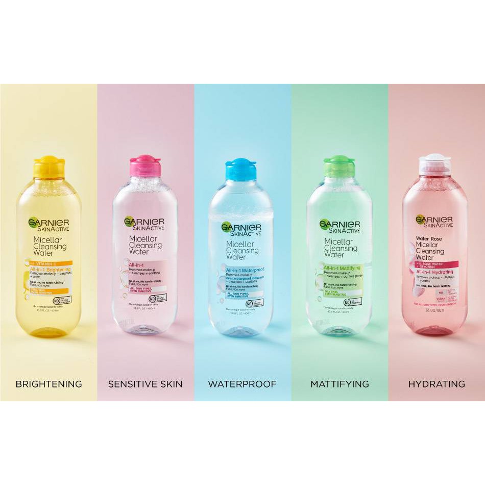 [HÀNG MỸ] TẨY TRANG GARNIER SKINACTIVE MICELLAR CLEASING WATER