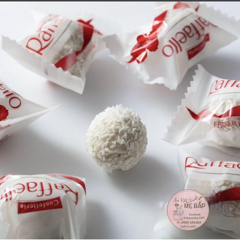 SOCOLA CHOCOLATE RAFFAELLO TRẮNG BỌC DỪA - Hộp  100 Gram có nơ  [ ĂN VẶT - BÁNH KẸO]