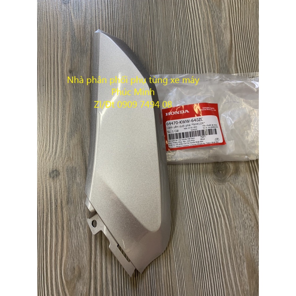 Cánh yếm dưới phải hãng dành cho xe Wave S110 2011