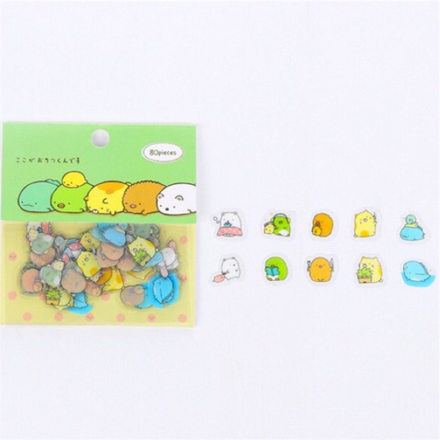Bộ sticker 80 miếng dán K1866