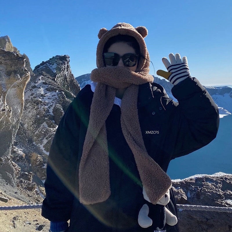 Áo phao nữ đại hàn dáng dài quảng châu hàng đẹp chất đẹp fom chuẩnmũ có thể tháo dời