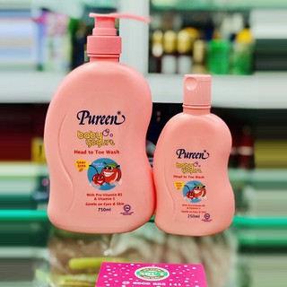 Tắm Gội Toàn Thân Pureen baby yogurt hồng 250ml - 750ml
