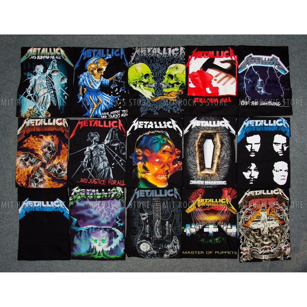 Áo Metallica - Rock band tee - Áo Rock - Size S, M, L, XL, XXL - Áo Thái Lan