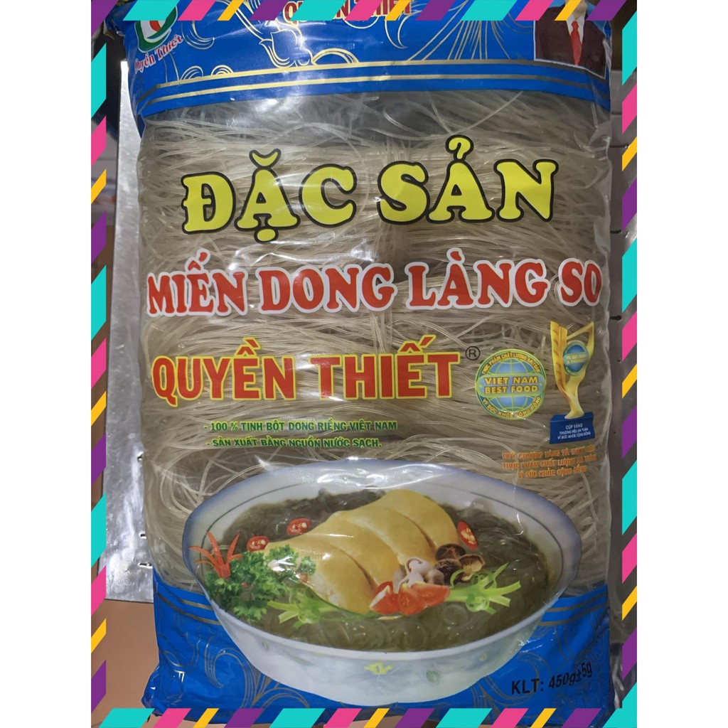 ĐẶC SẢN MIẾN DONG LÀNG SO QUYỀN THIẾT 450G