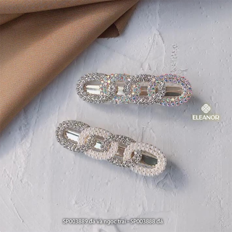 Cài tóc nữ Eleanor Accessories đính đá ngọc trai nhân tạo nhiều vòng phụ kiện tóc 3888