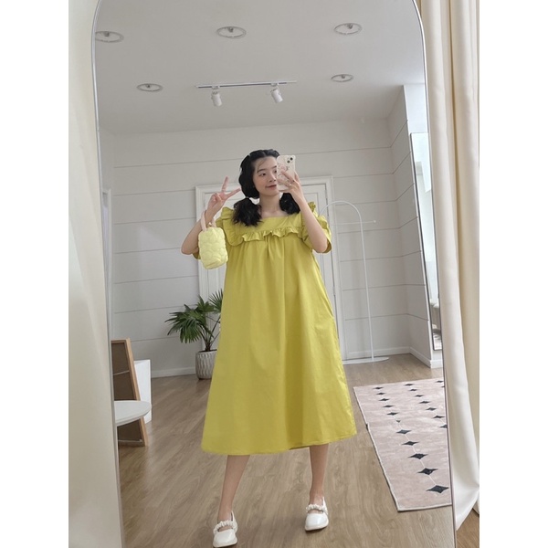 D05 - Đầm suông bèo xanh bơ