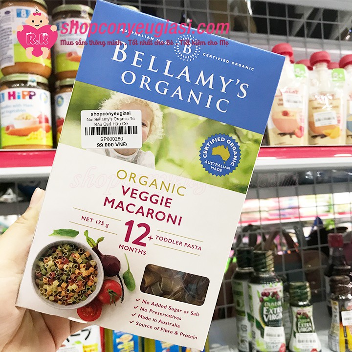 Nui Từ Rau Quả Hữu Cơ Bellamy's Organic